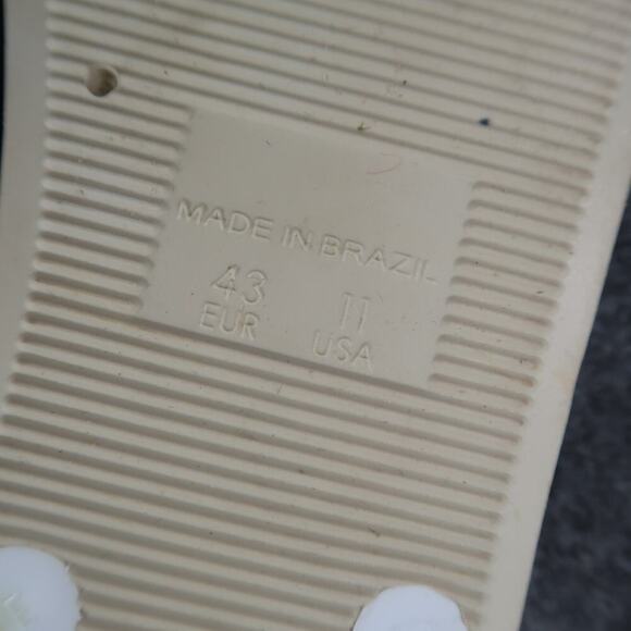 Loco Beach Shoes Womens 11 Sandals Flip Flops Casual Slip On Flat Made in Brazil - Picture 9 of 9